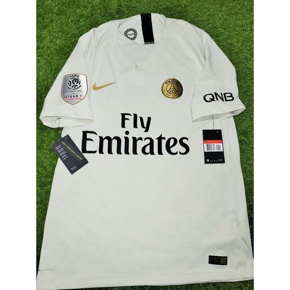 Mbappe Psg Paris Saint Germain PLAYER ISSUE 2018 Away Soccer Jersey BNWT L - Picture 2 of 10